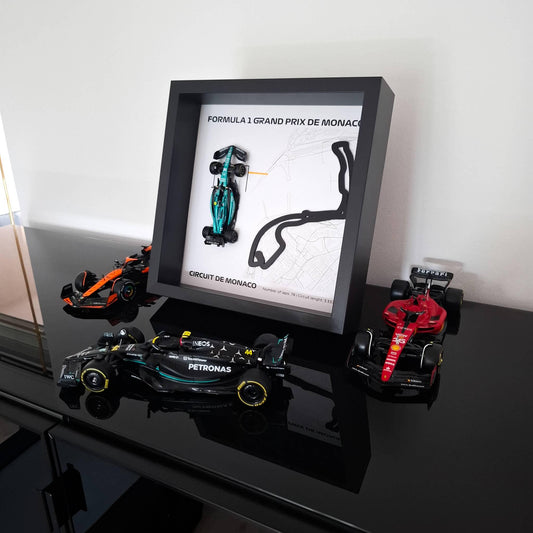 F1 Monaco okvir: pleksiglas 3D staza s Formula 1 modelom
