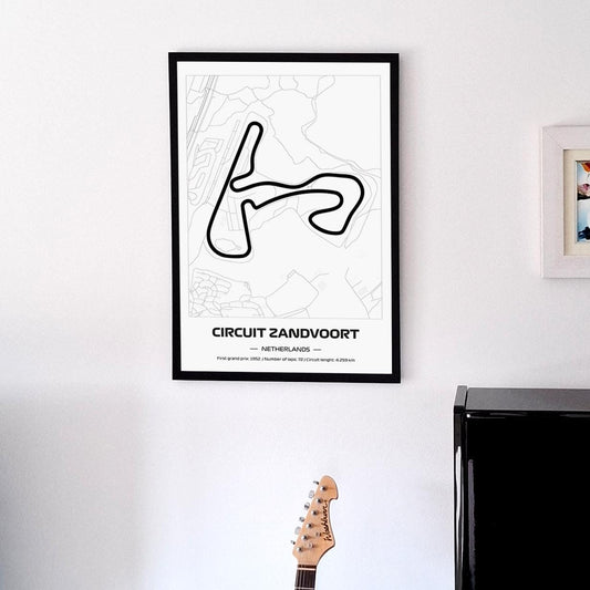 Uokvireni F1 Zandvoort Poster (50x70cm)