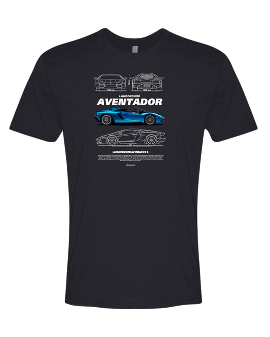 Aventador S W T-shirt (Various Colors and Sizes)