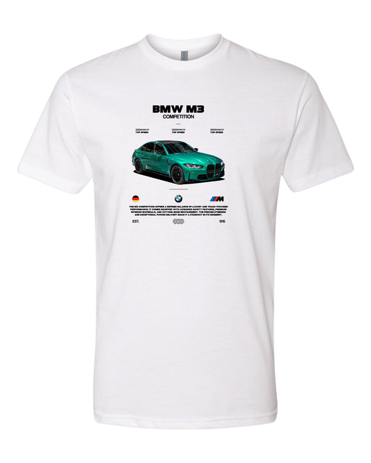 Bmw M3 Competitionn 2 T-shirt (Various Colors and Sizes)