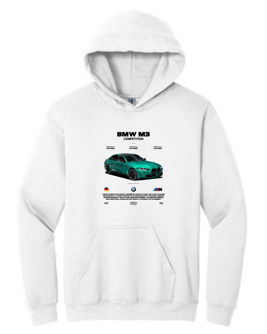Bmw M3 Competitionn 2 Hoodie (Various Colors and Sizes)