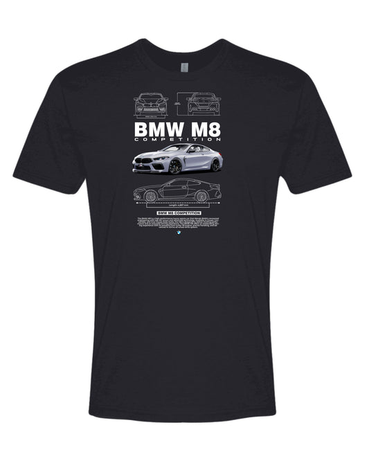 Bmw M8 T-shirt (Various Colors and Sizes)