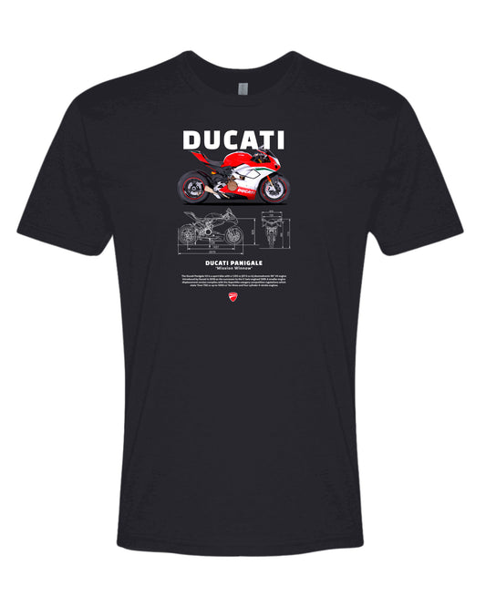 Ducati Panigale W T-shirt (Various Colors and Sizes)