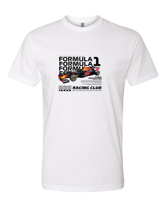 F1 Car Max Verstappen 2 T-shirt (Various Colors and Sizes)