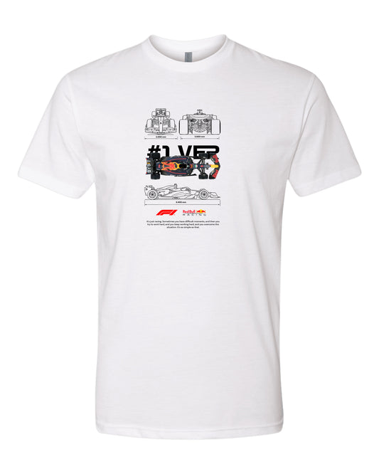 F1 Plantilla Max Verstappen Black T-shirt (Various Colors and Sizes)