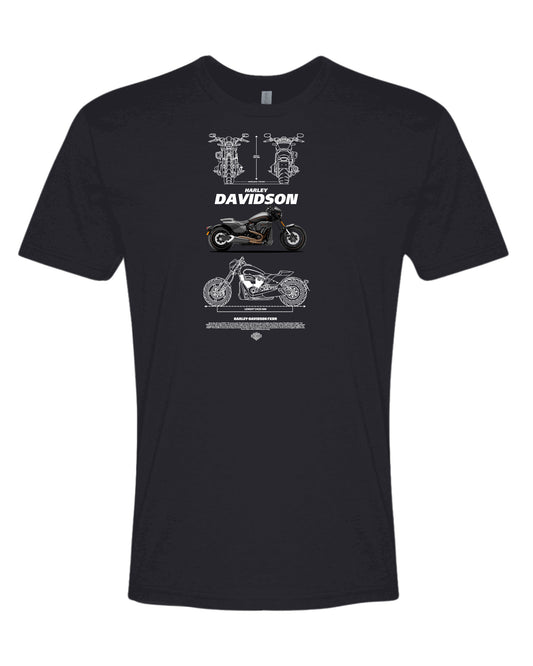 Harley Davidson Fxdr 2 T-shirt (Various Colors and Sizes)