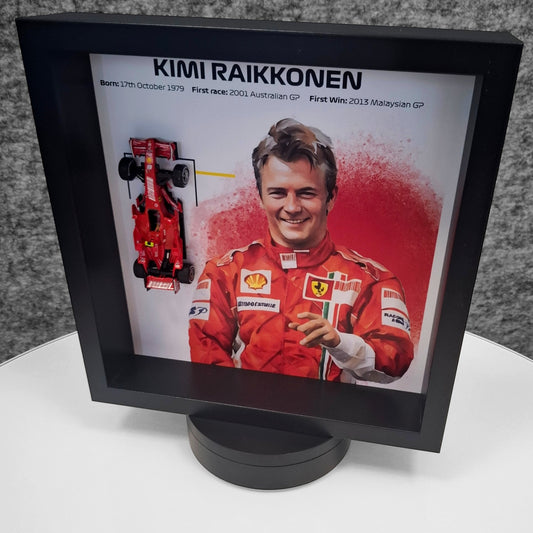 Kimi Raikkonen 3D okvir: Formula 1 Ferrari model