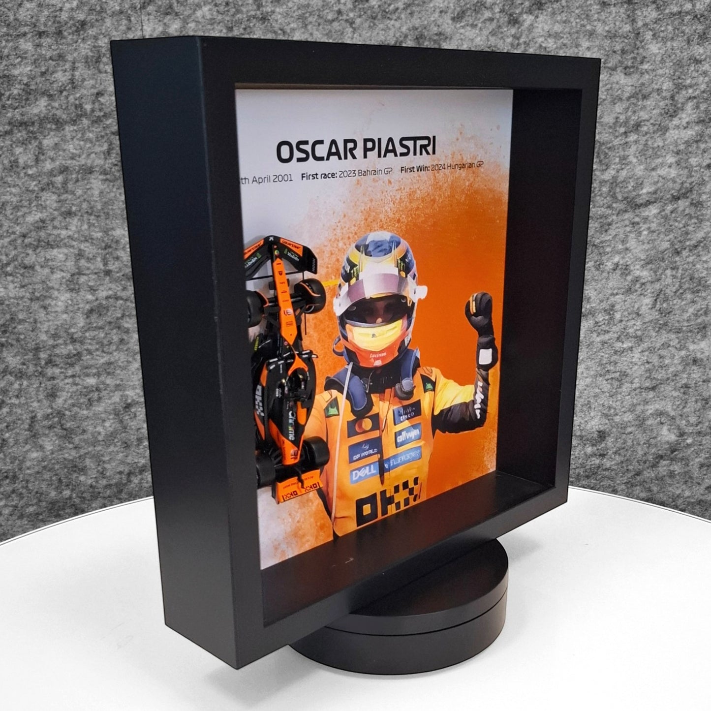 Oscar Piastri 3D okvir: Formula 1 McLaren model