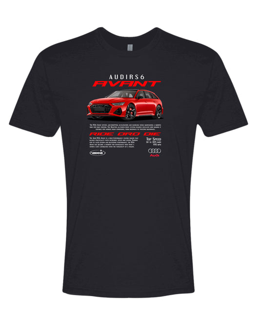 Audi Rs6 Avant T-shirt (Various Colors and Sizes)