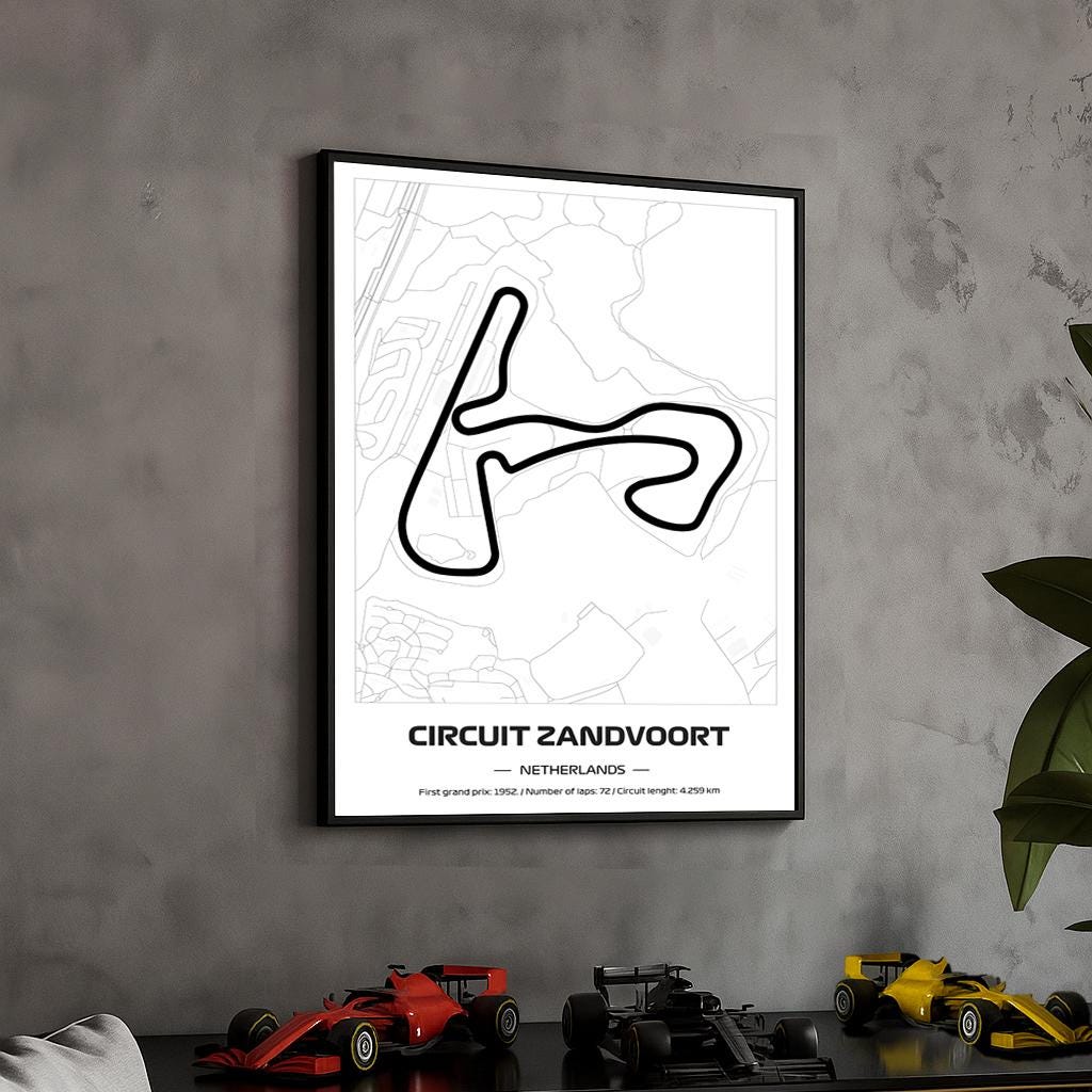 Uokvireni F1 Zandvoort Poster (50x70cm)