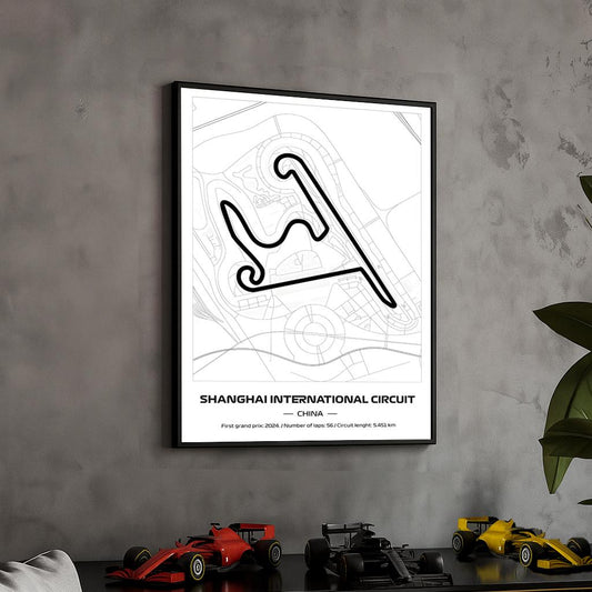 Uokvireni Shanghai F1 Poster (50x70cm)