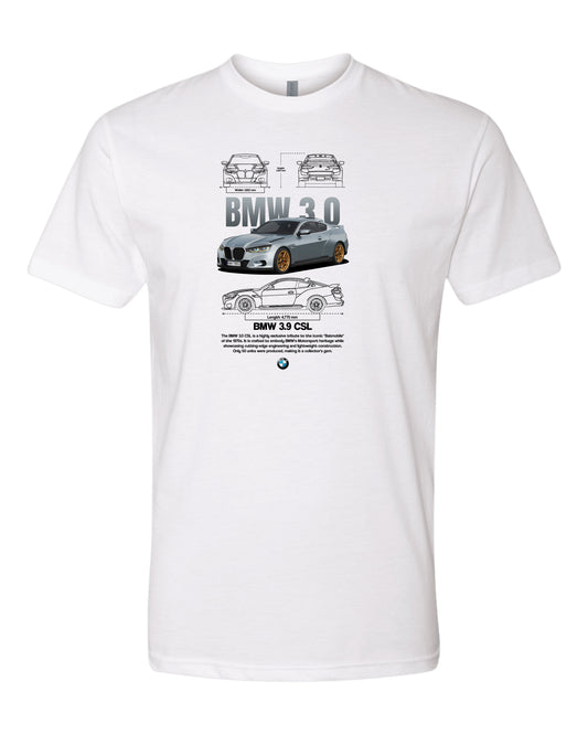 Bmw 3.0 Csl T-shirt (Various Colors and Sizes)