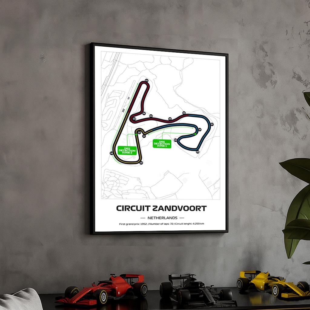 Uokvireni F1 Zandvoort Poster (50x70cm)