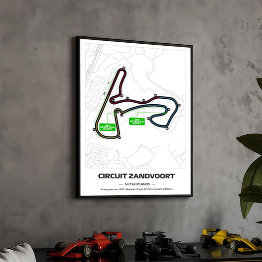 Uokvireni F1 Zandvoort Poster (50x70cm)