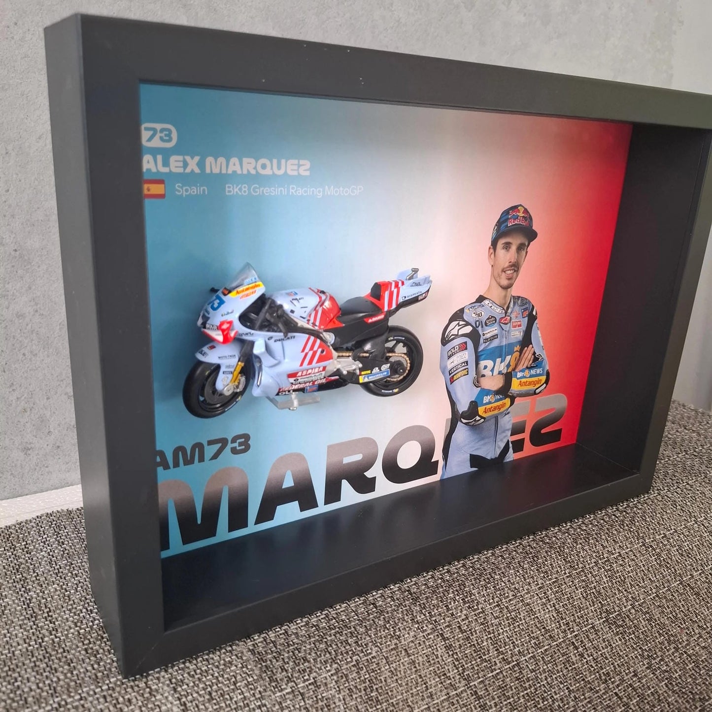 Alex Marquez moto 3D okvir