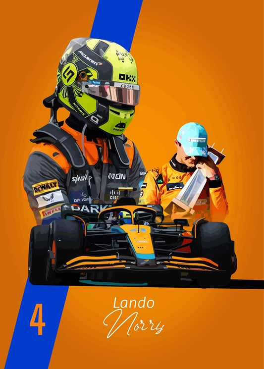 Lando Norris Poster A4
