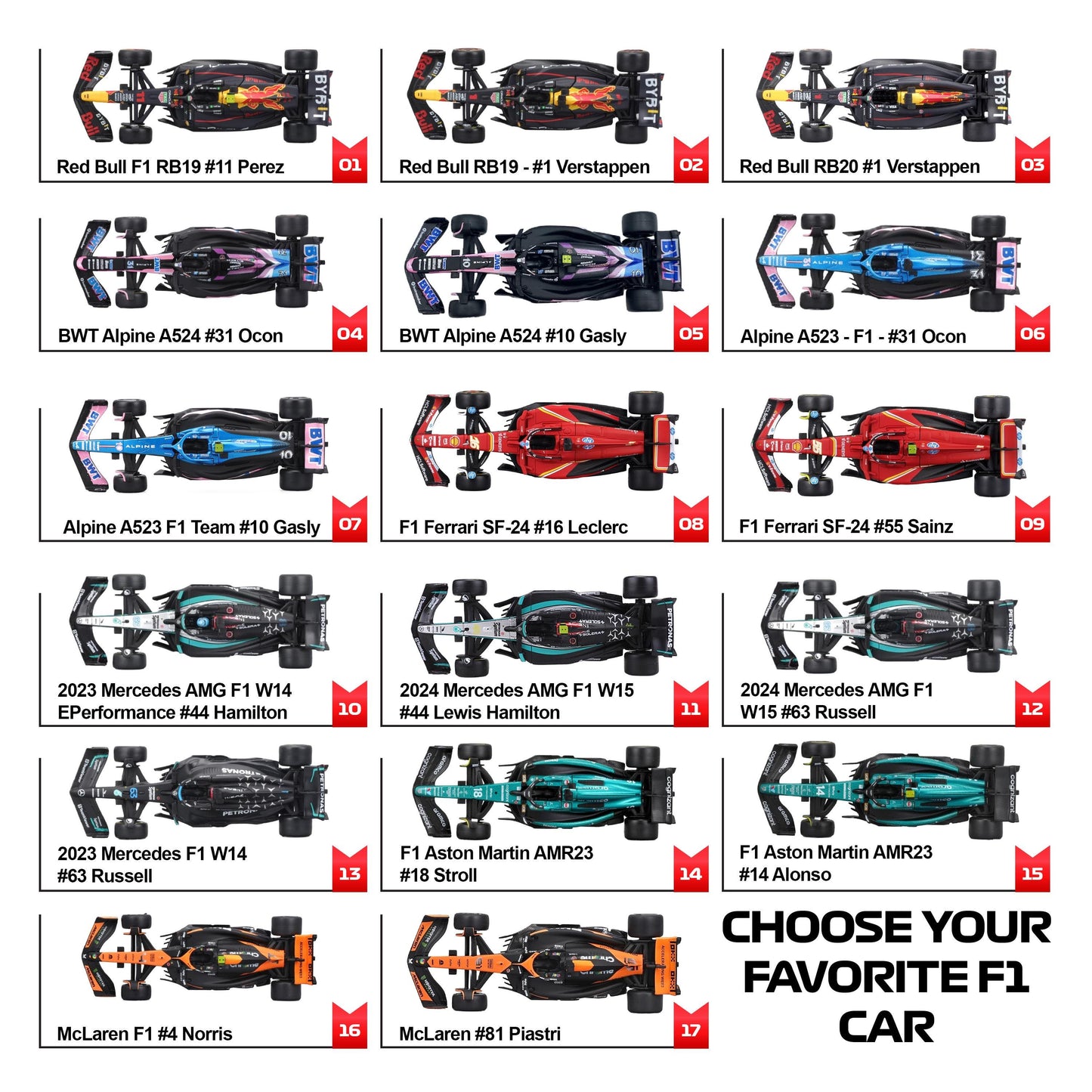 F1 Miami okvir: pleksiglas 3D staza s Formula 1 modelom