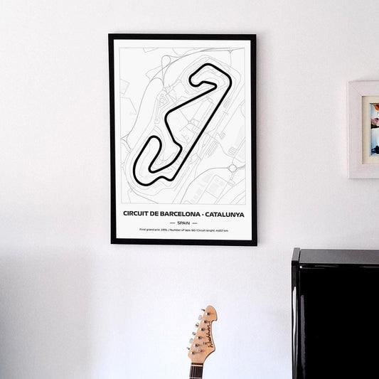 Uokvireni F1 Catalunya Poster (50x70cm)