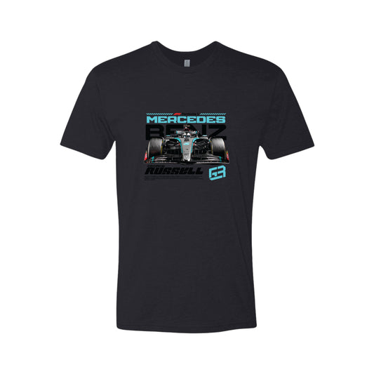 Majica - Formula 1 - Benz_George_Russell_Crno_Png majica