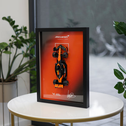 Lando Norris F1 okvir s McLaren (1:24) modelom (30x40cm)