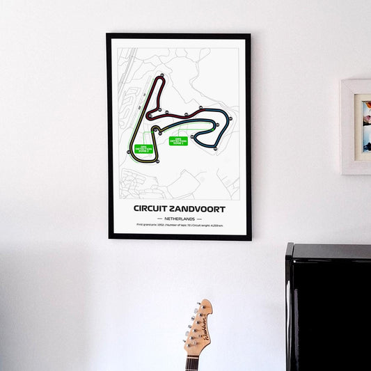 Uokvireni F1 Zandvoort Poster (50x70cm)