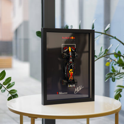Max Verstappen F1 okvir s McLaren (1:24) modelom (30x40cm)