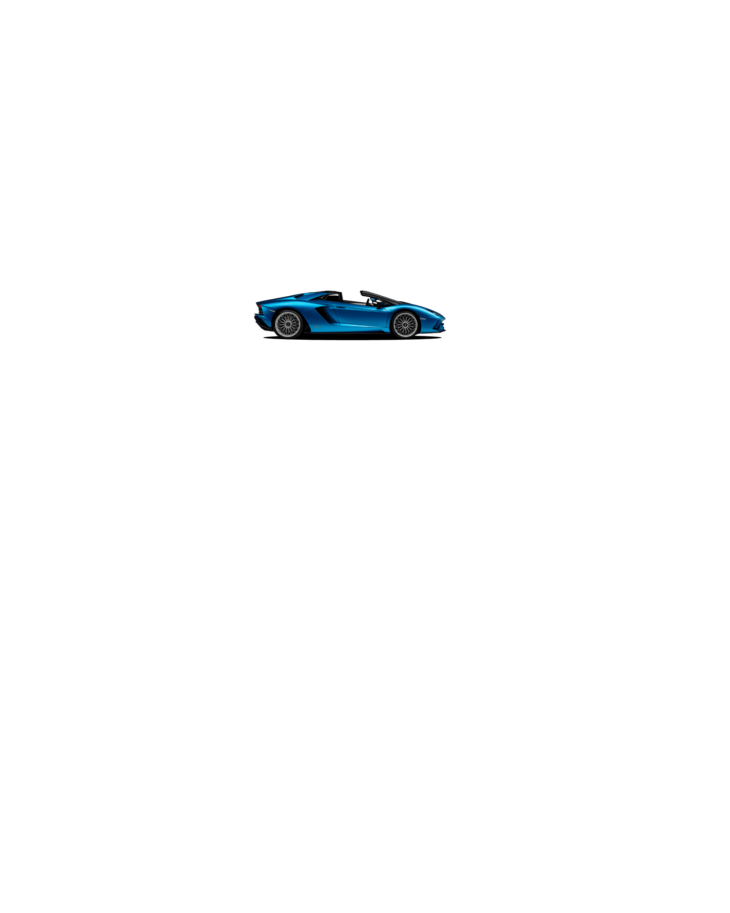 Aventador S W T-shirt (Various Colors and Sizes)