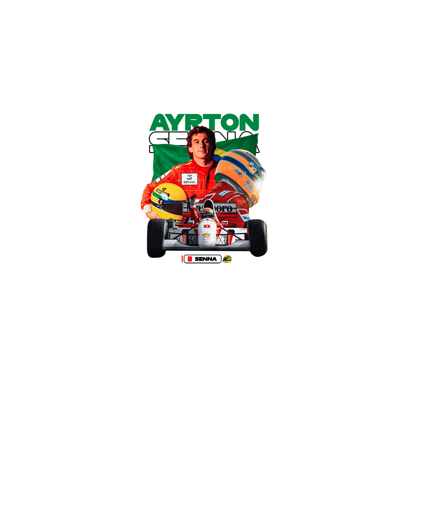 Ayrton S T-shirt (Various Colors and Sizes)