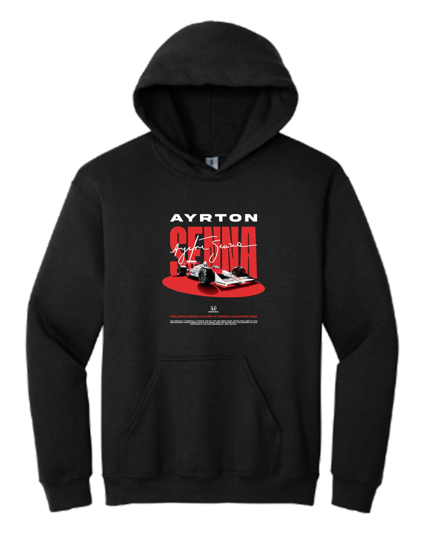 Ayrton Senna Bl Hoodie (Various Colors and Sizes)