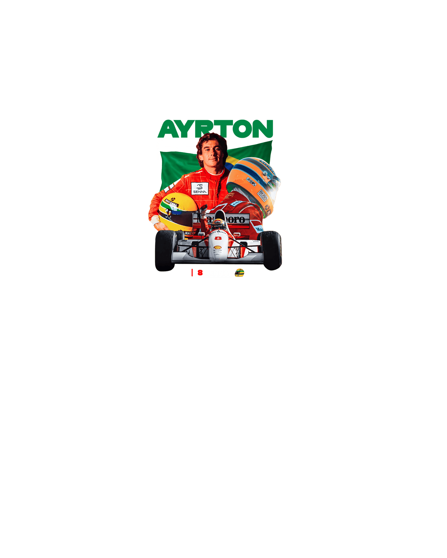 Ayrton S 2 T-shirt (Various Colors and Sizes)