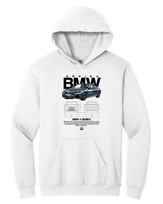 Bmw 4 Series Hoodie (Various Colors and Sizes)