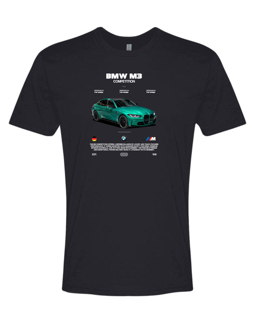 Bmw M3 Competitionn T-shirt (Various Colors and Sizes)