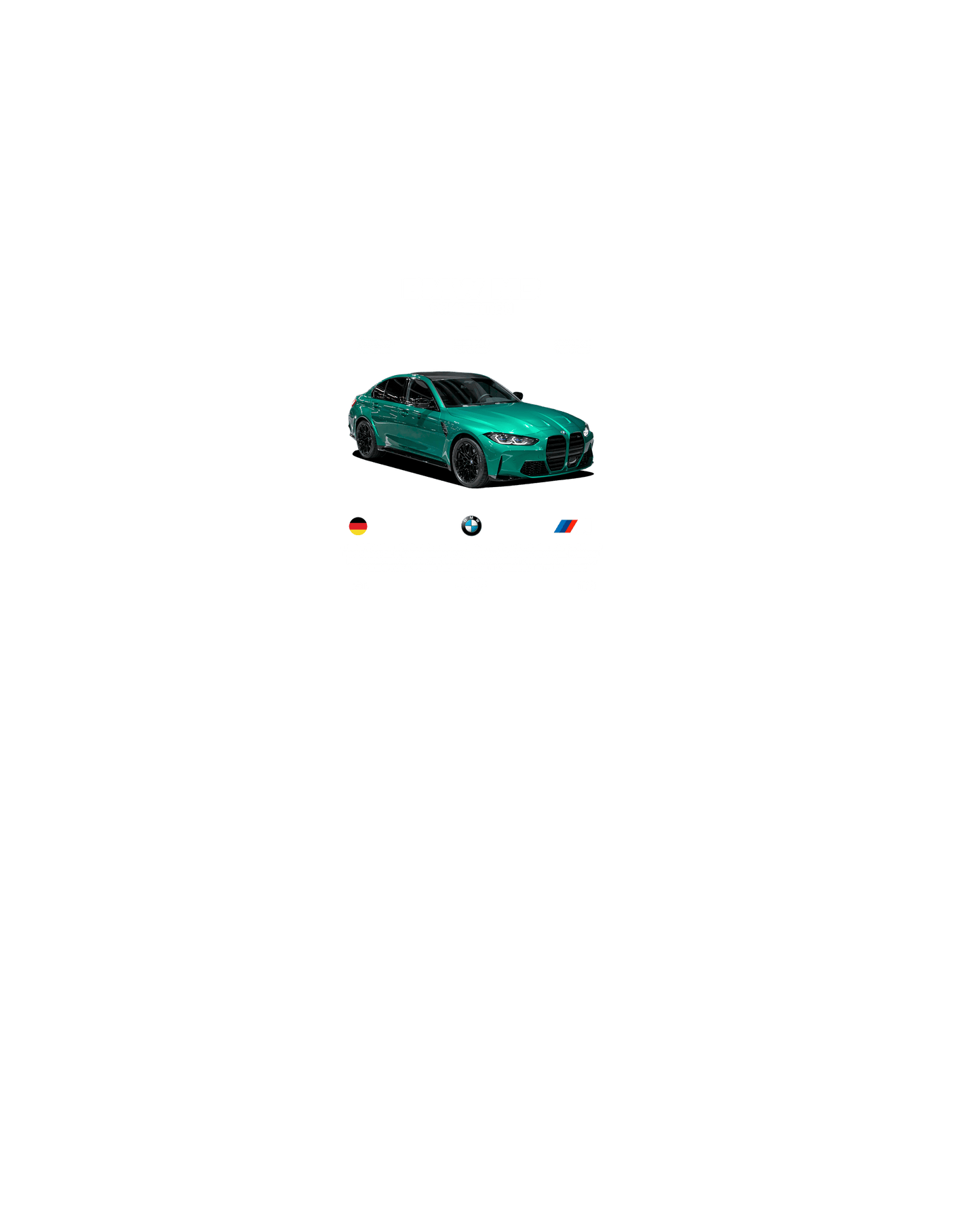 Bmw M3 Competitionn T-shirt (Various Colors and Sizes)