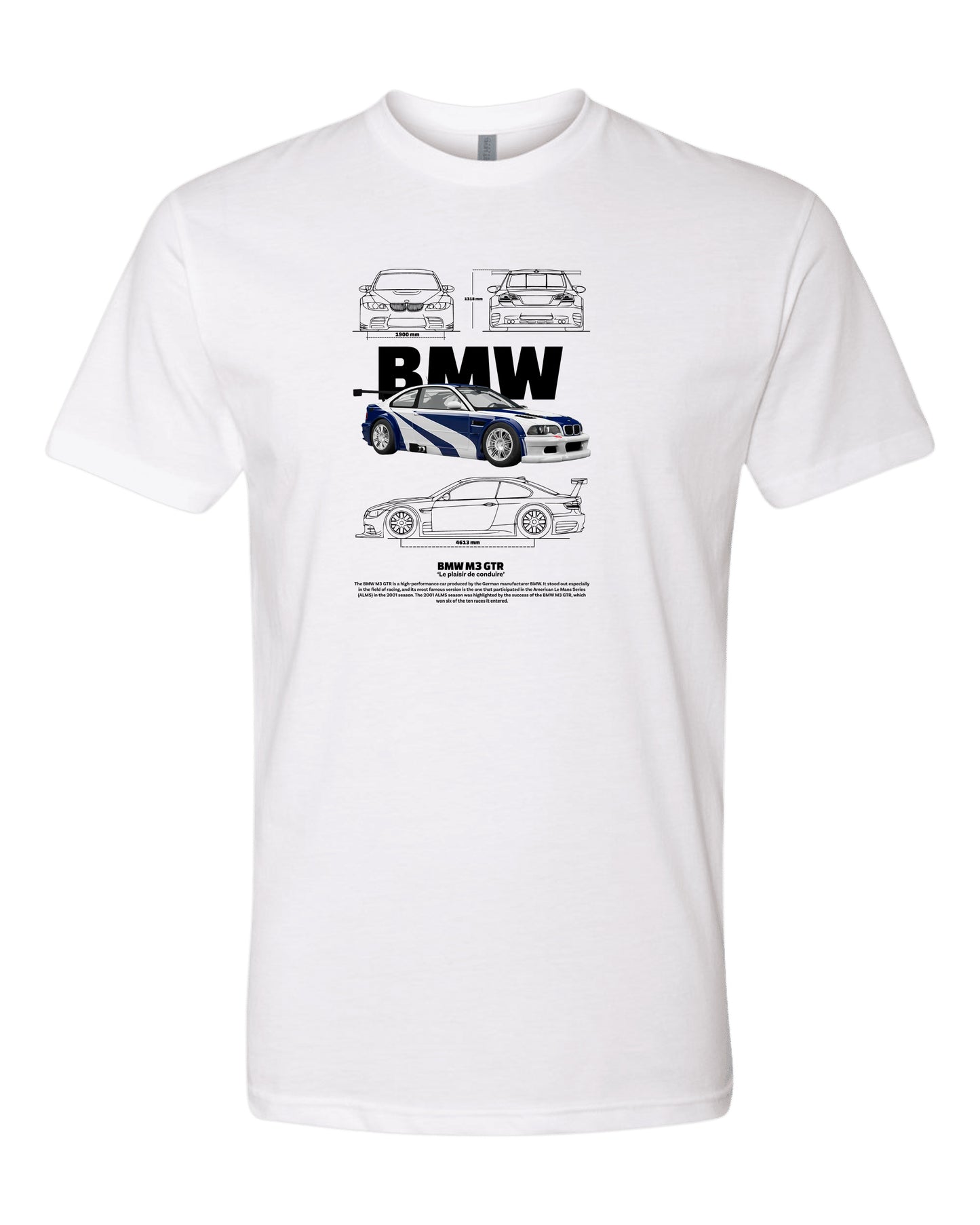 Bmw M3 Gtr T-shirt (Various Colors and Sizes)