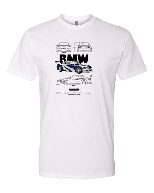 Bmw M3 Gtr T-shirt (Various Colors and Sizes)