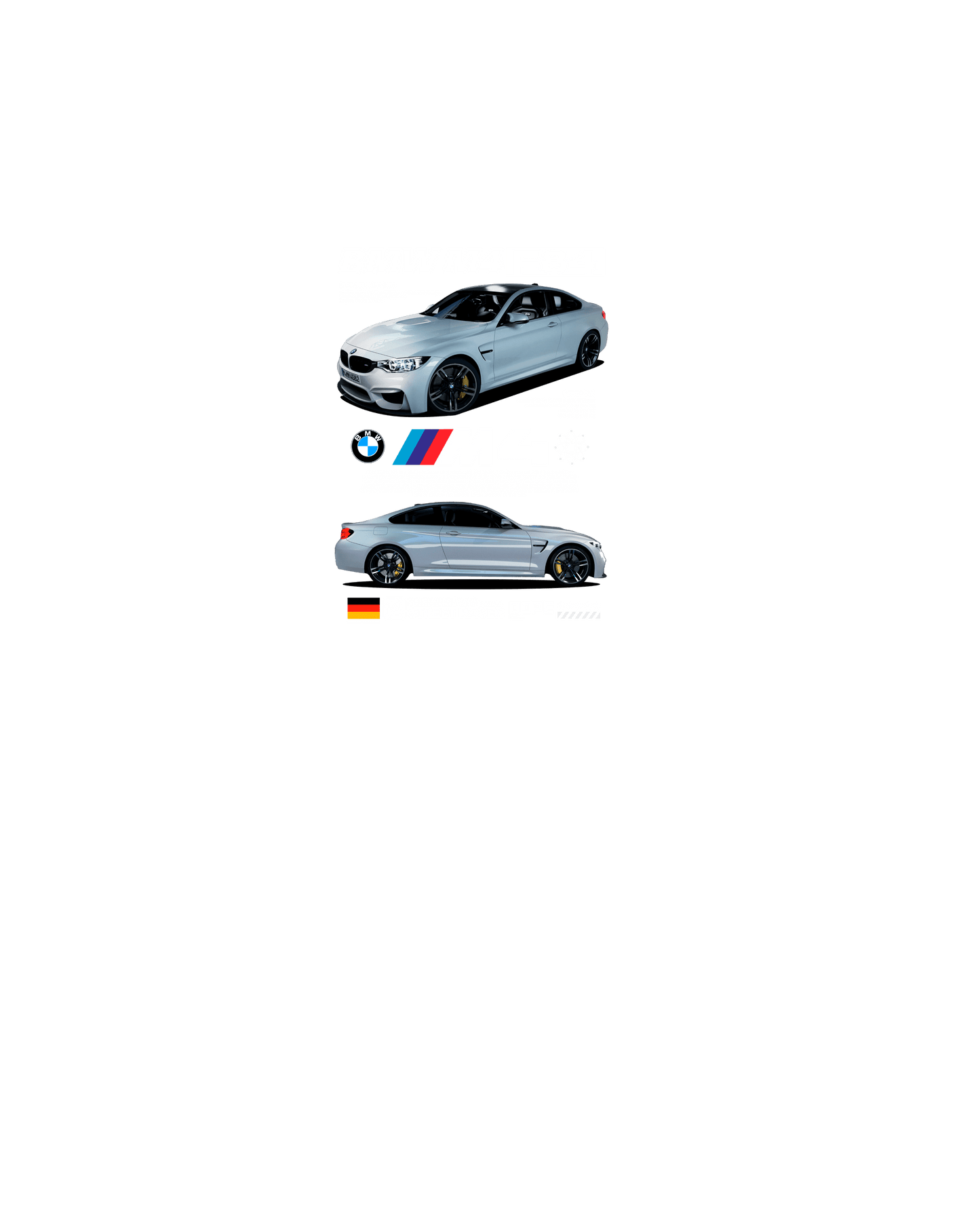 Bmw M4 F84 T-shirt (Various Colors and Sizes)