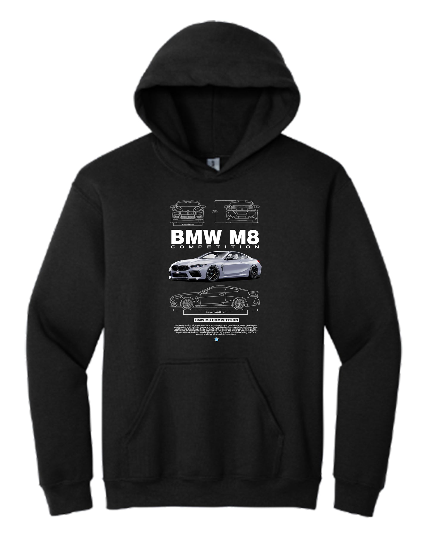 Bmw M8 Hoodie (Various Colors and Sizes)