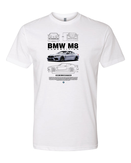 Bmw M8 V2 T-shirt (Various Colors and Sizes)