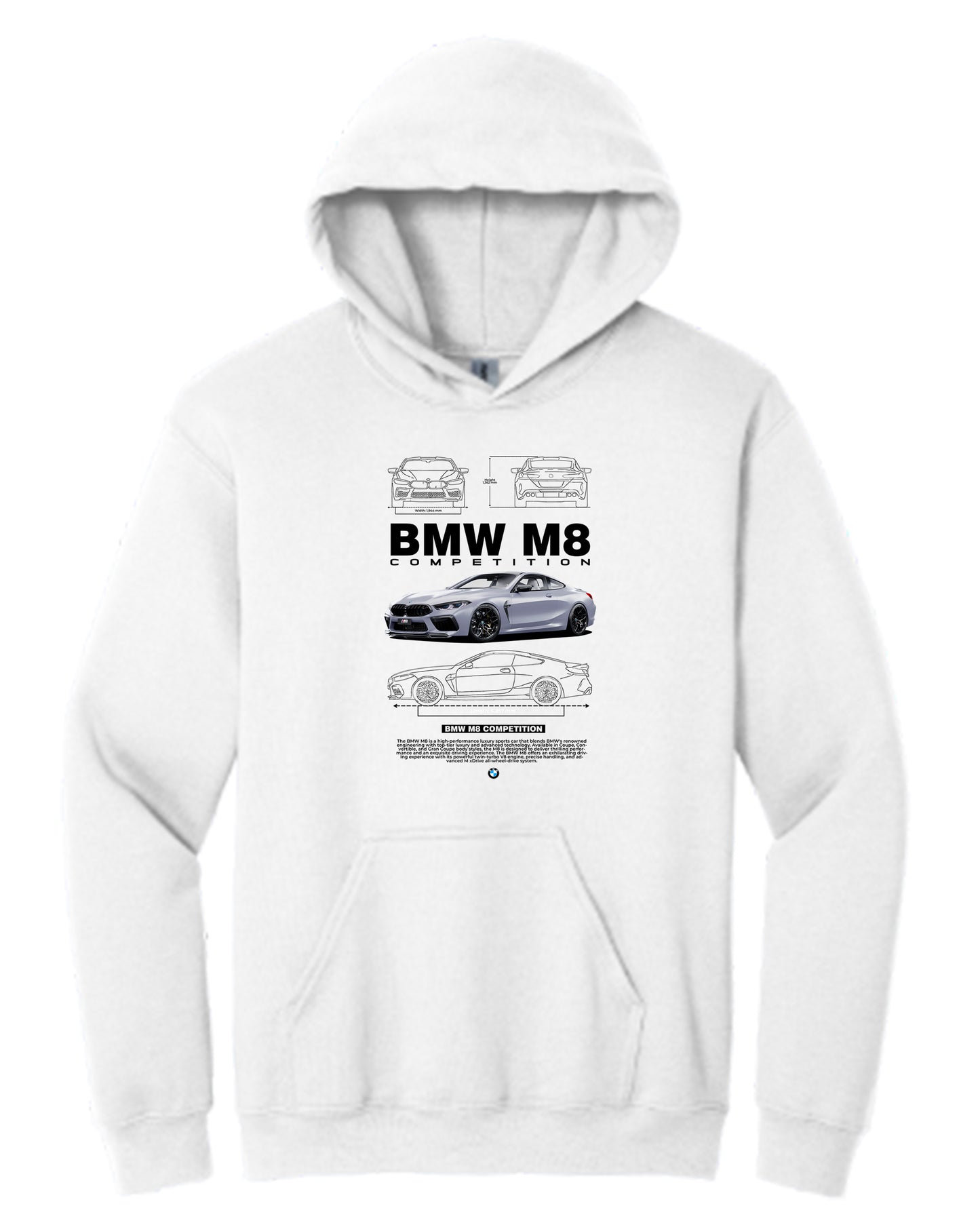 Bmw M8 V2 Hoodie (Various Colors and Sizes)