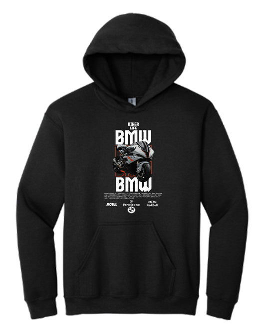 Bmw R1000 Fondo Negro 2 Hoodie (Various Colors and Sizes)