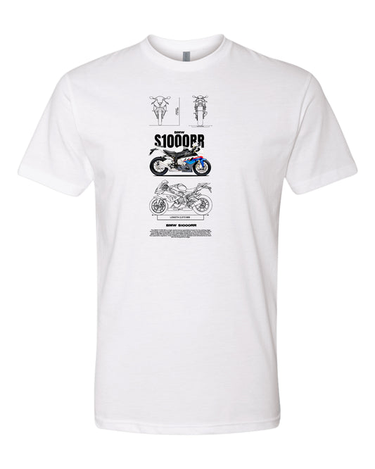 Bmw S1000Rr 2 T-shirt (Various Colors and Sizes)