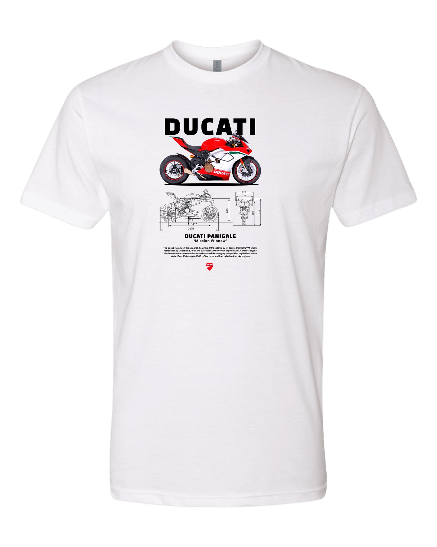 Ducati Panigale T-shirt (Various Colors and Sizes)