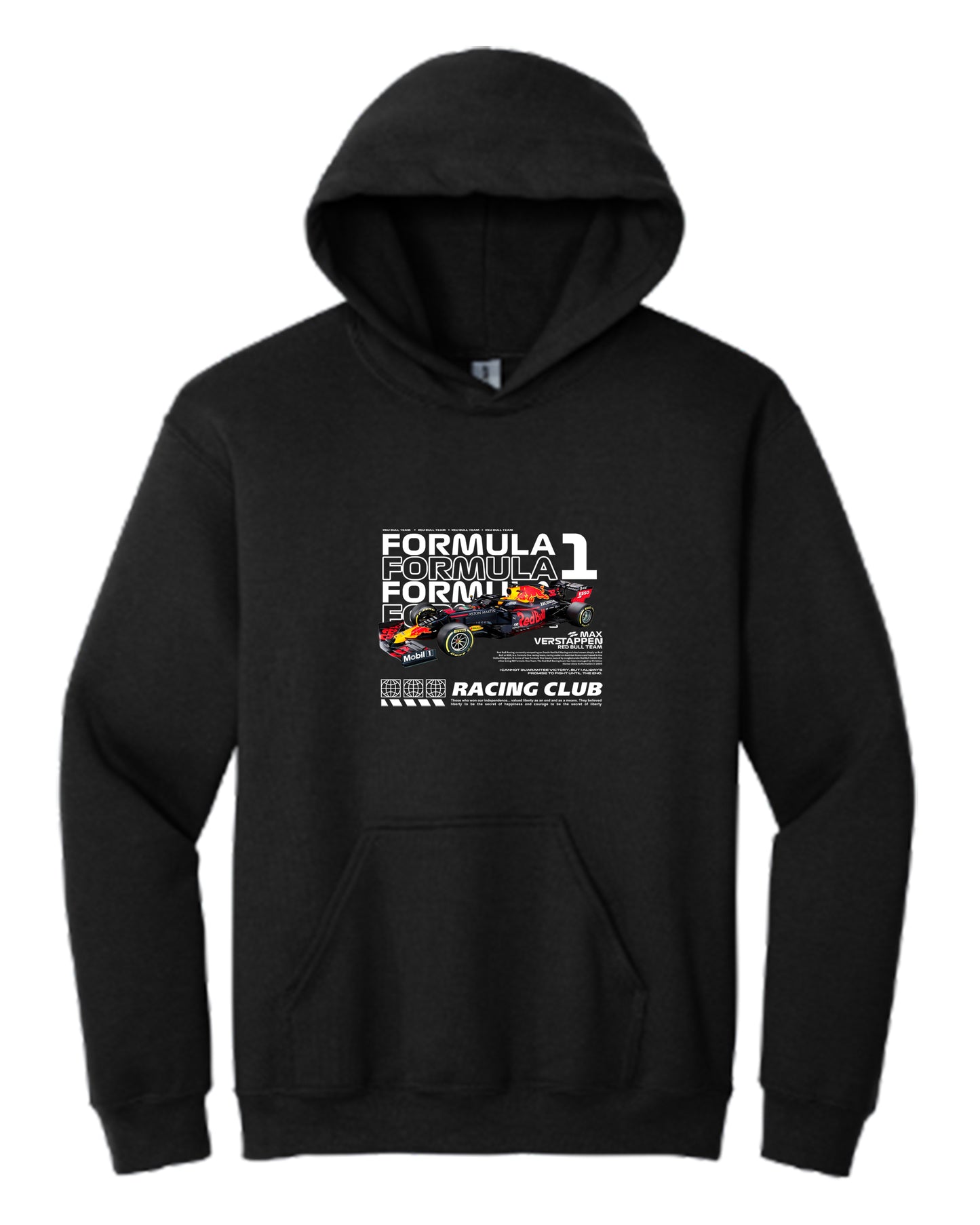 F1 Car Max Verstappen Hoodie (Various Colors and Sizes)