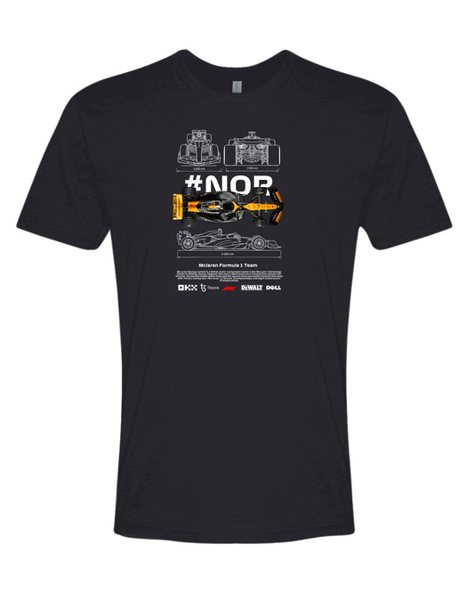 F1 Norris Team T-shirt (Various Colors and Sizes)