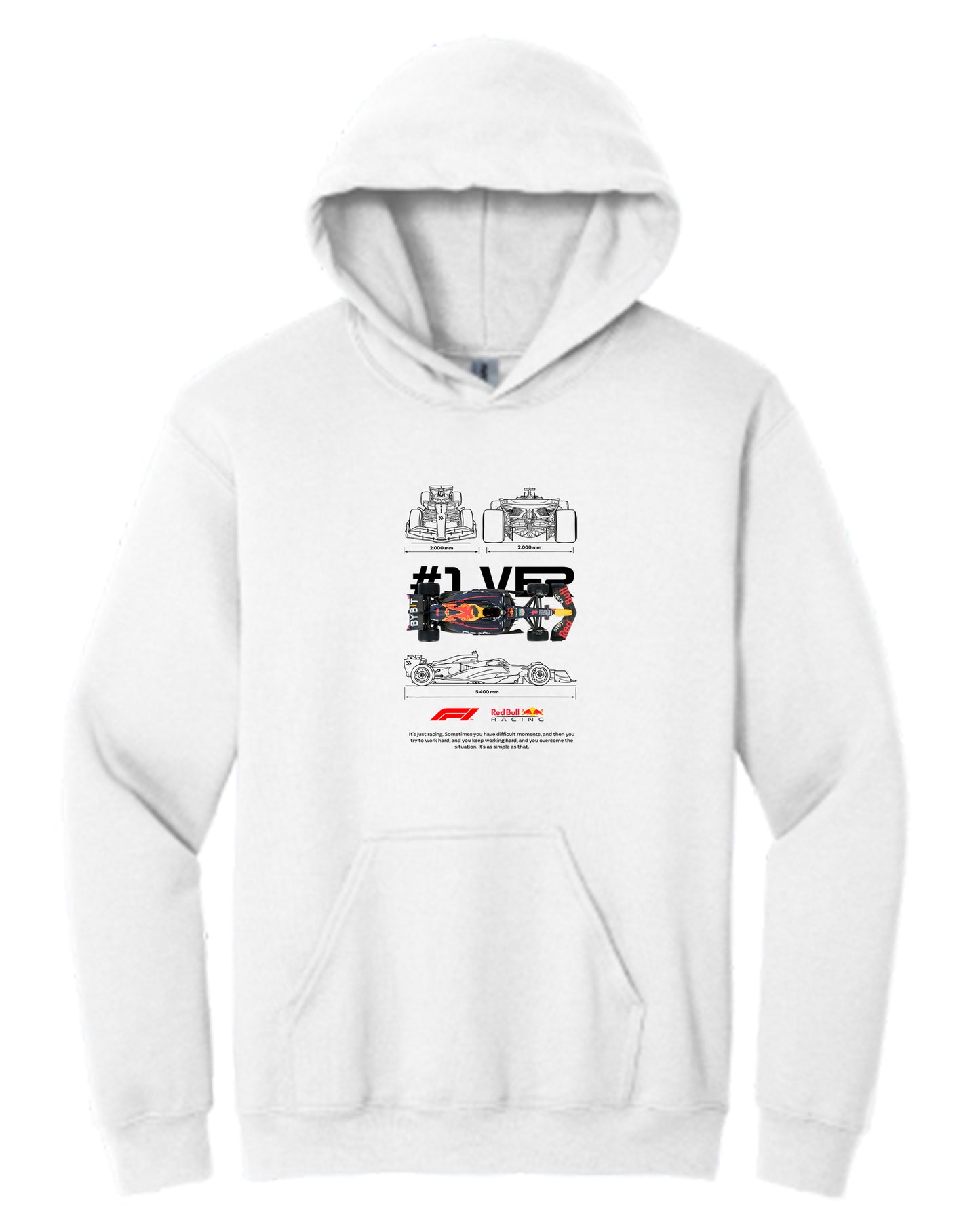 F1 Plantilla Max Verstappen Black Hoodie (Various Colors and Sizes)