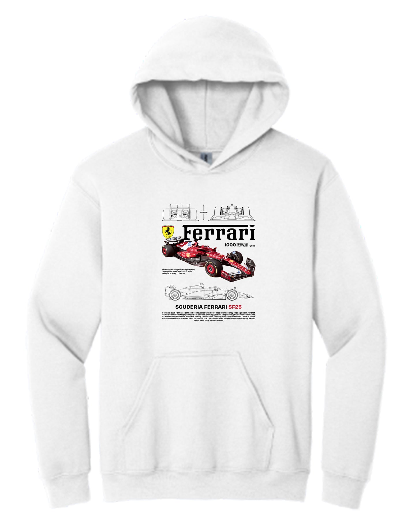 Ferrari Sf25 Hoodie (Various Colors and Sizes)