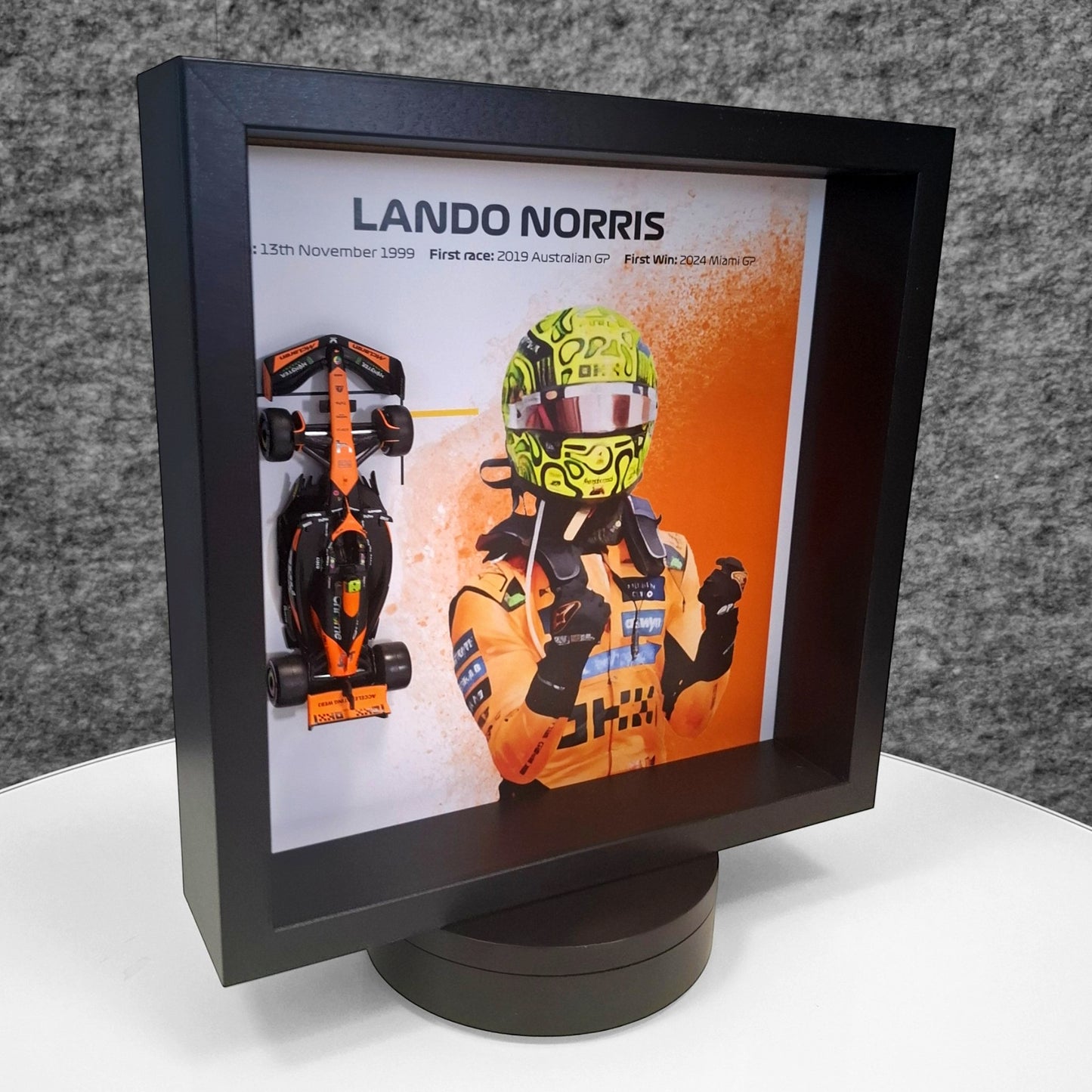 Lando Norris 3D okvir: Formula 1 McLaren model