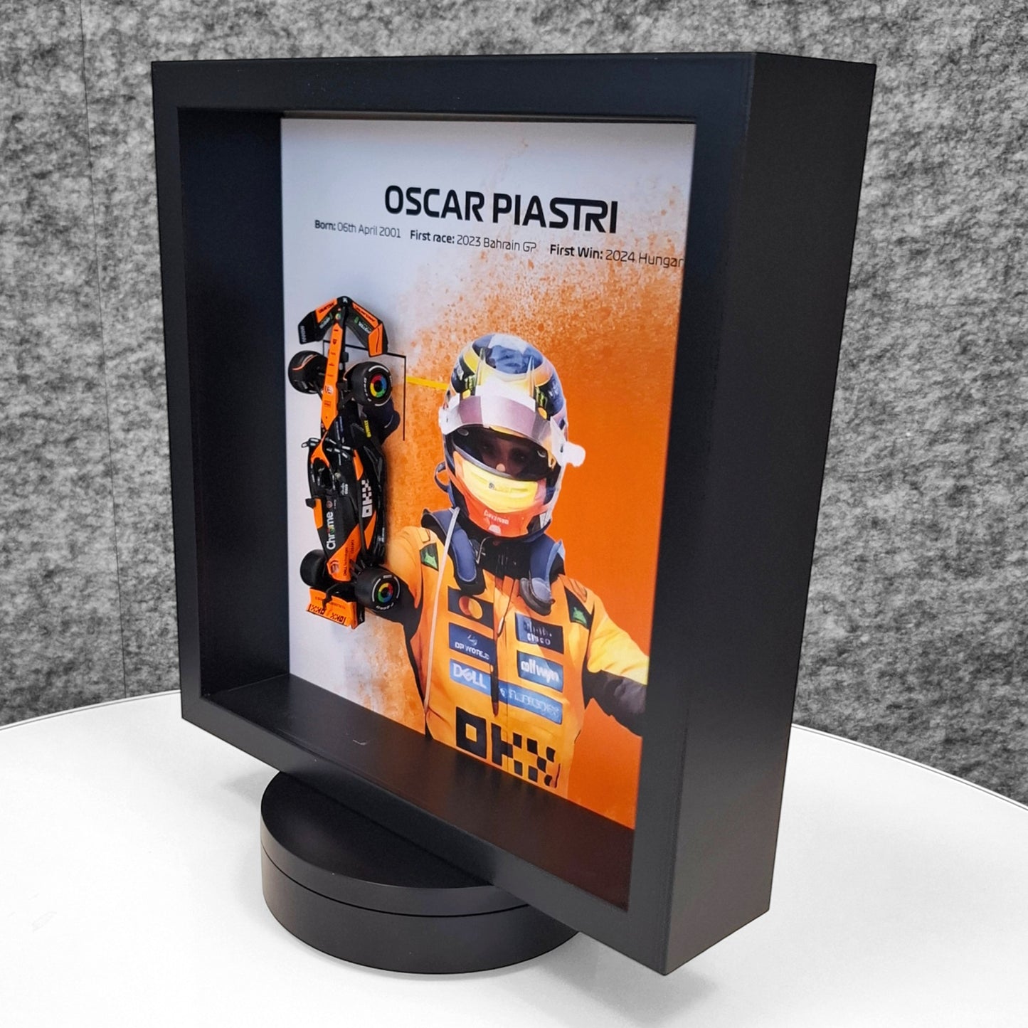 Oscar Piastri 3D okvir: Formula 1 McLaren model