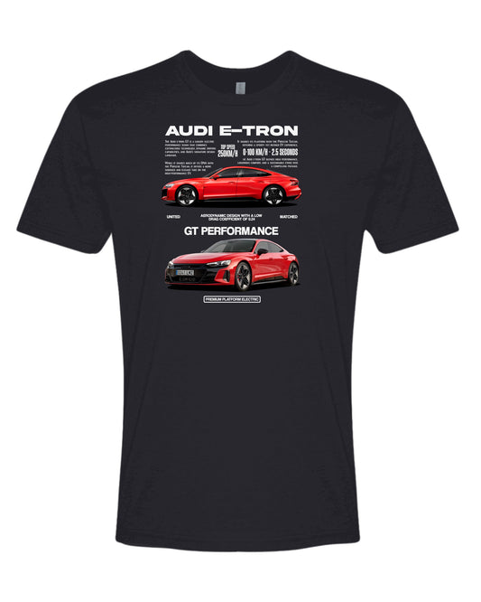 Audi E-Tron Gt 2 T-shirt (Various Colors and Sizes)