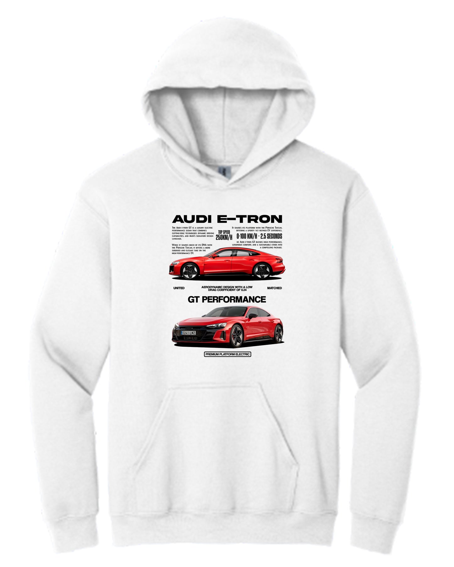 Audi E-Tron Gt Hoodie (Various Colors and Sizes)